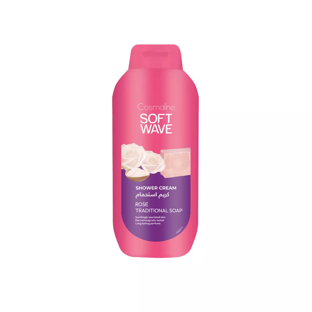 SOFT WAVE SHOWER CREAM ROSE TRADITIONAL SOAP 650ML
