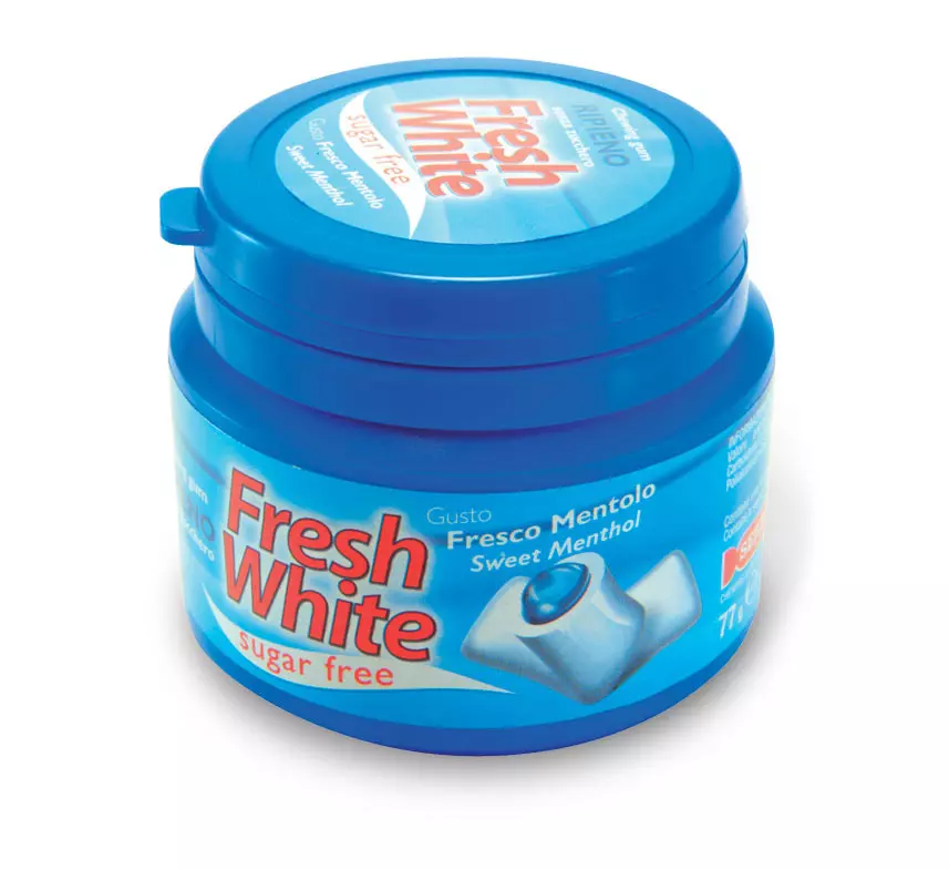 FRESH WHITE CHEWING GUM FRESH WHITE SF 77 G