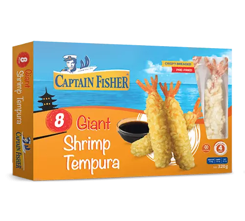 CAPTAIN FISHER GIANT SHRIMP PRE FRIED TEMPURA 320G