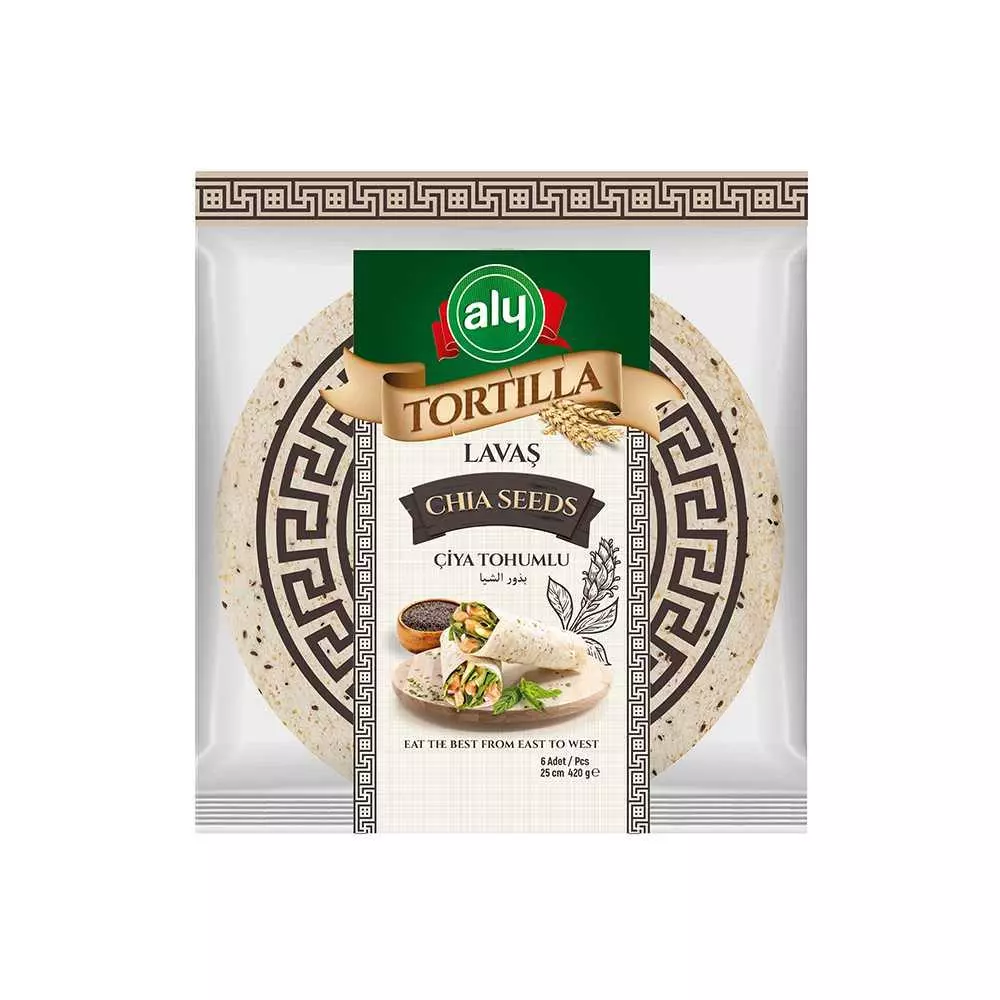 ALY TORTILLA CHIA SEEDS 25CM 420G