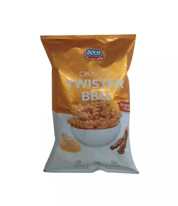 DOLSI CRUNCHY TWISTER BBQ CHIPS 80 G