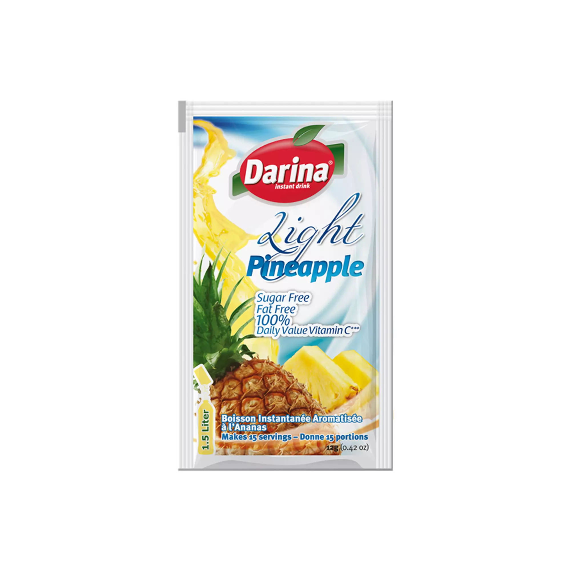 DOMO POWDER DRINK PINEAPPLE LIGHT 12 G