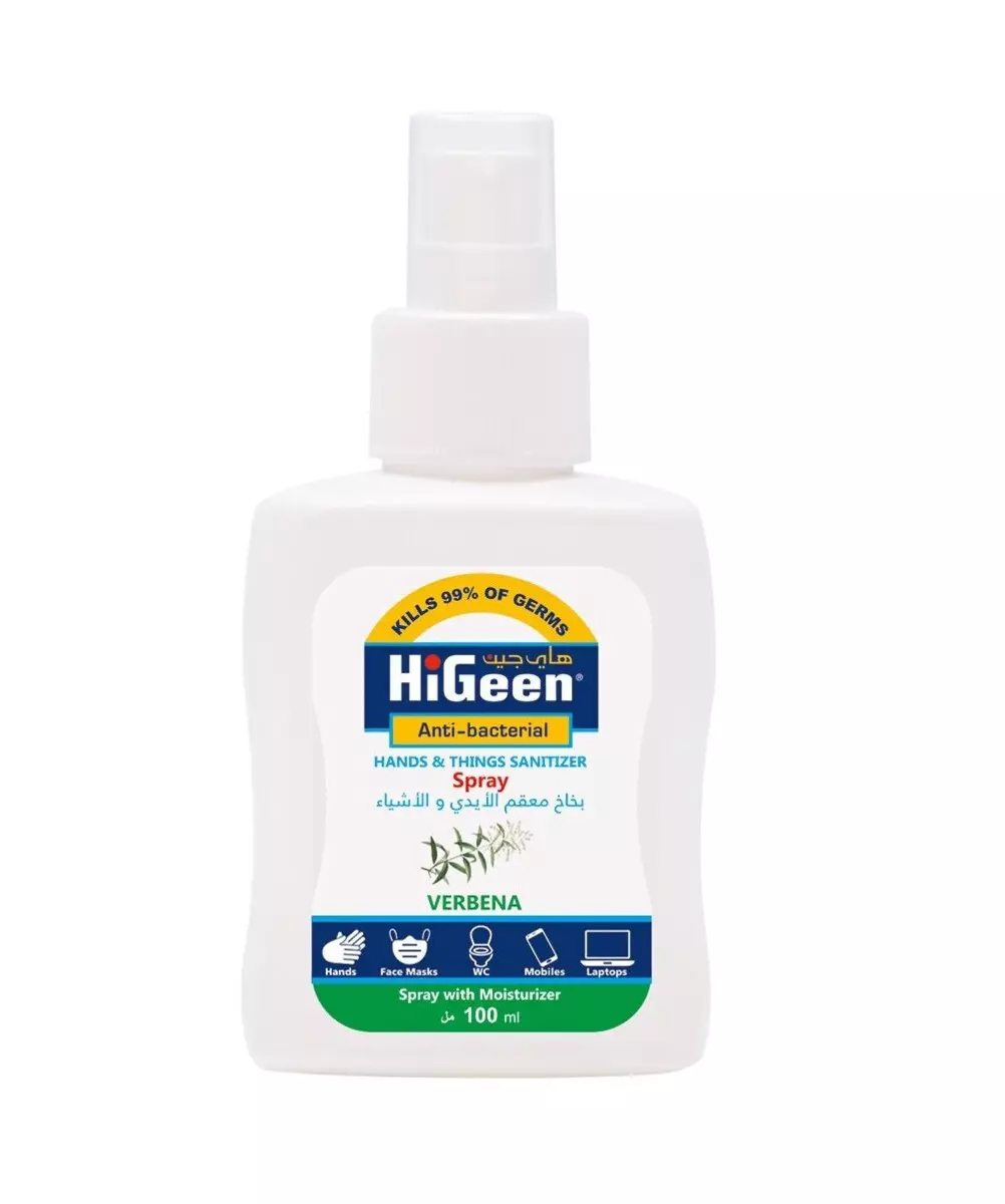 HIGEEN HAND SANITIZER SPRAY VERBENA 100 ML