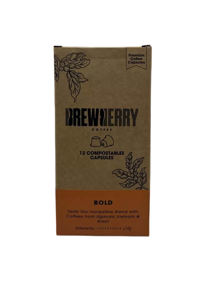 BREWBERRY COFFEE CAPSULES BOLD *10