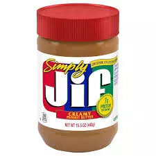 JIF SIMPLY CREAMY PEANUT BUTTER 454 G