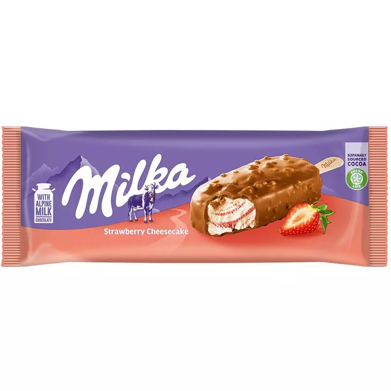 N MILKA ICE CREAM STRAWBERRY CHEESCAKE 80G