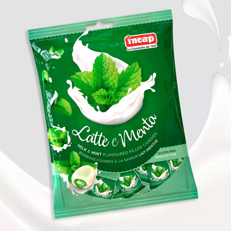 INCAP MINT FLAVOR FILLED CANDIES MENTA GF 125 G