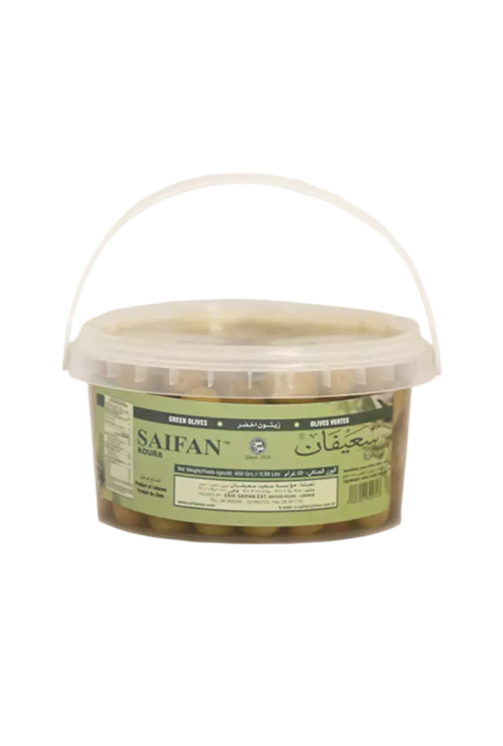 SAIFAN GREEN OLIVES 450G