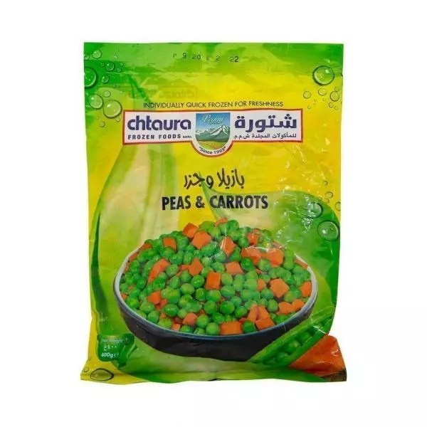 CHTAURA FROZEN FOODS PEAS&CARROTS 400 G