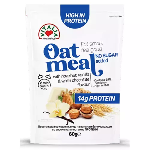 VITALIA OAT MEAL PROTEIN HAZELNUT VANILLA 60G