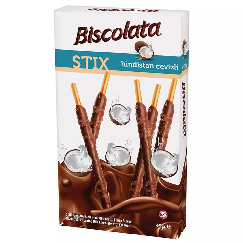 BISCOLATA STIX COCONUT 32 G