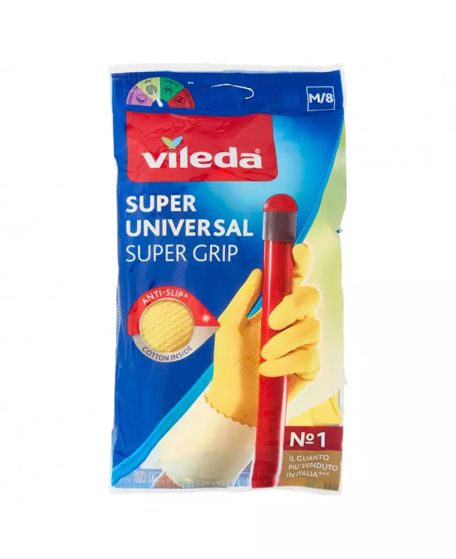 VILEDA GLOVES SUPER UNIVERSAL MEDIUM