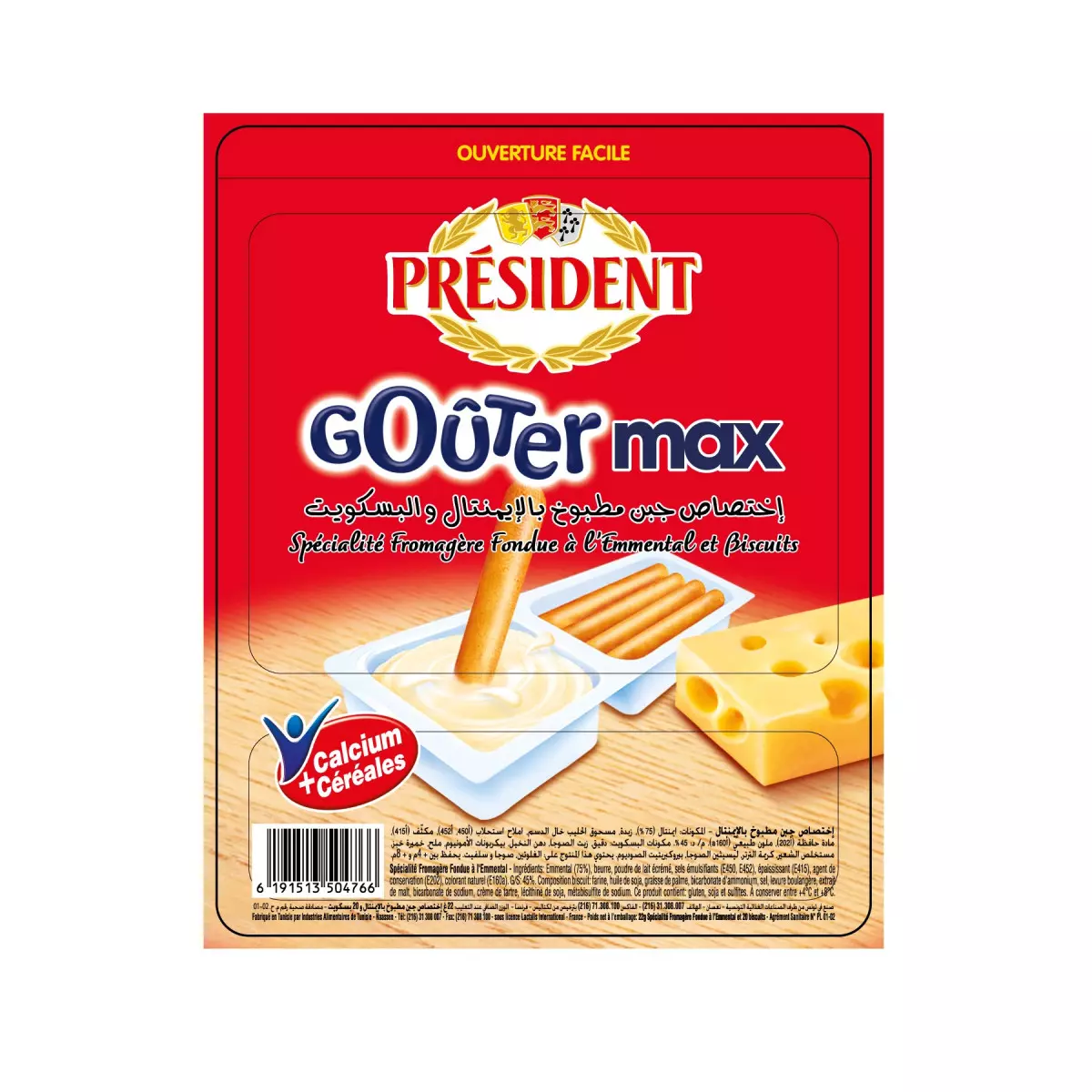 PRESIDENT GOUTER MAX EMMENTAL 