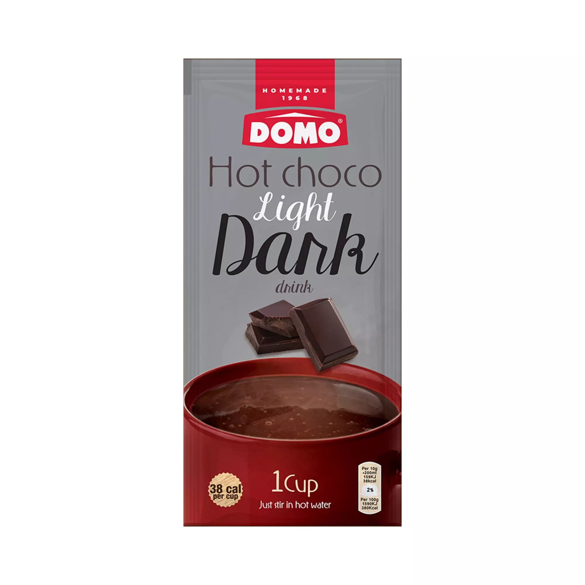 DOMO HOT CHOCOLATE LIGHT DARK 10 G