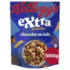 KELLOGGS EXTRA GRANOLA MILK CHOCOLATE 500 G