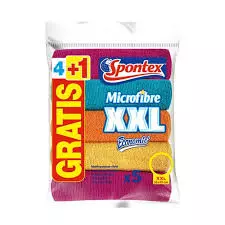SPONTEX MICROFIBRE XXL 4+1 FREE