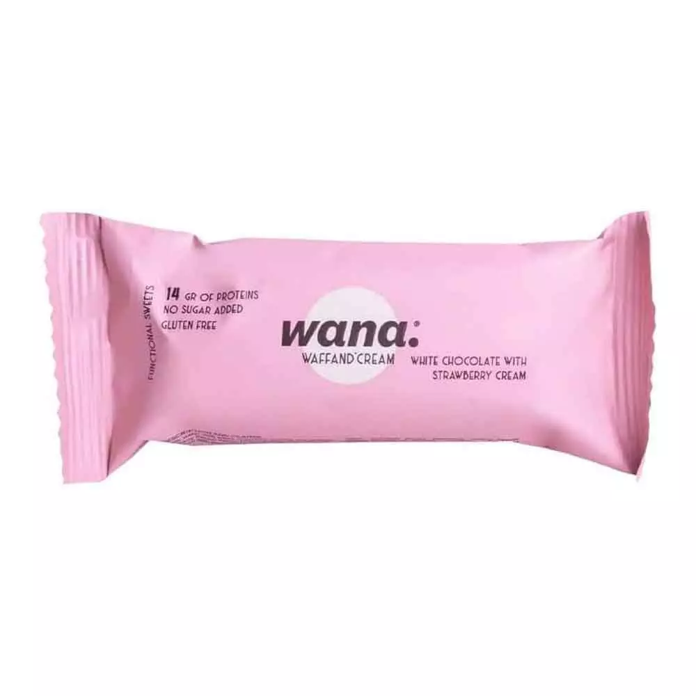 WANA WAFFAND WHITE CHOCO WITH STRAWBERRY CREAM 43G
