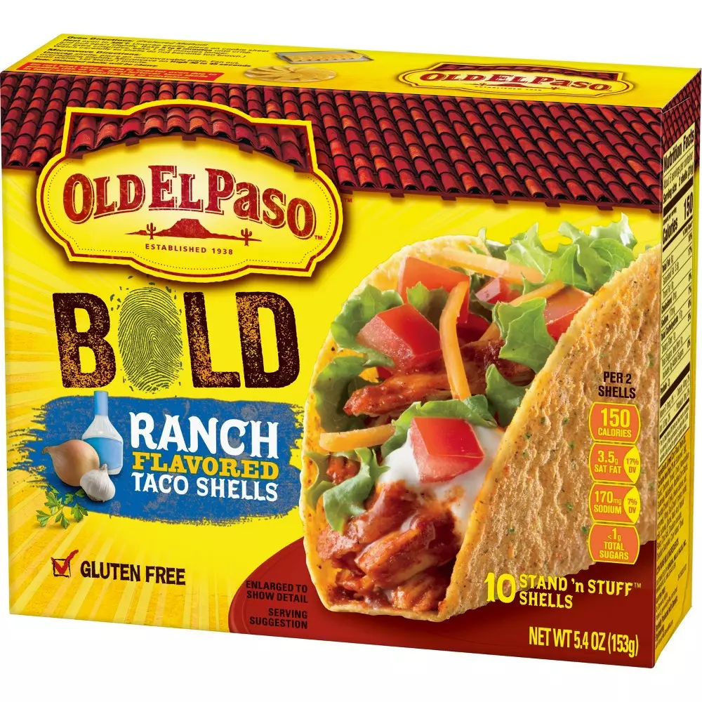 OLD EL PASO RANCH TACO SHELLS *10 153 G