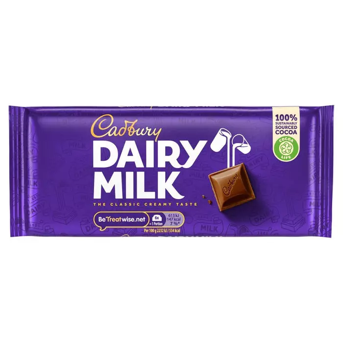 CADBURY DAIRY MILK BAR 95G