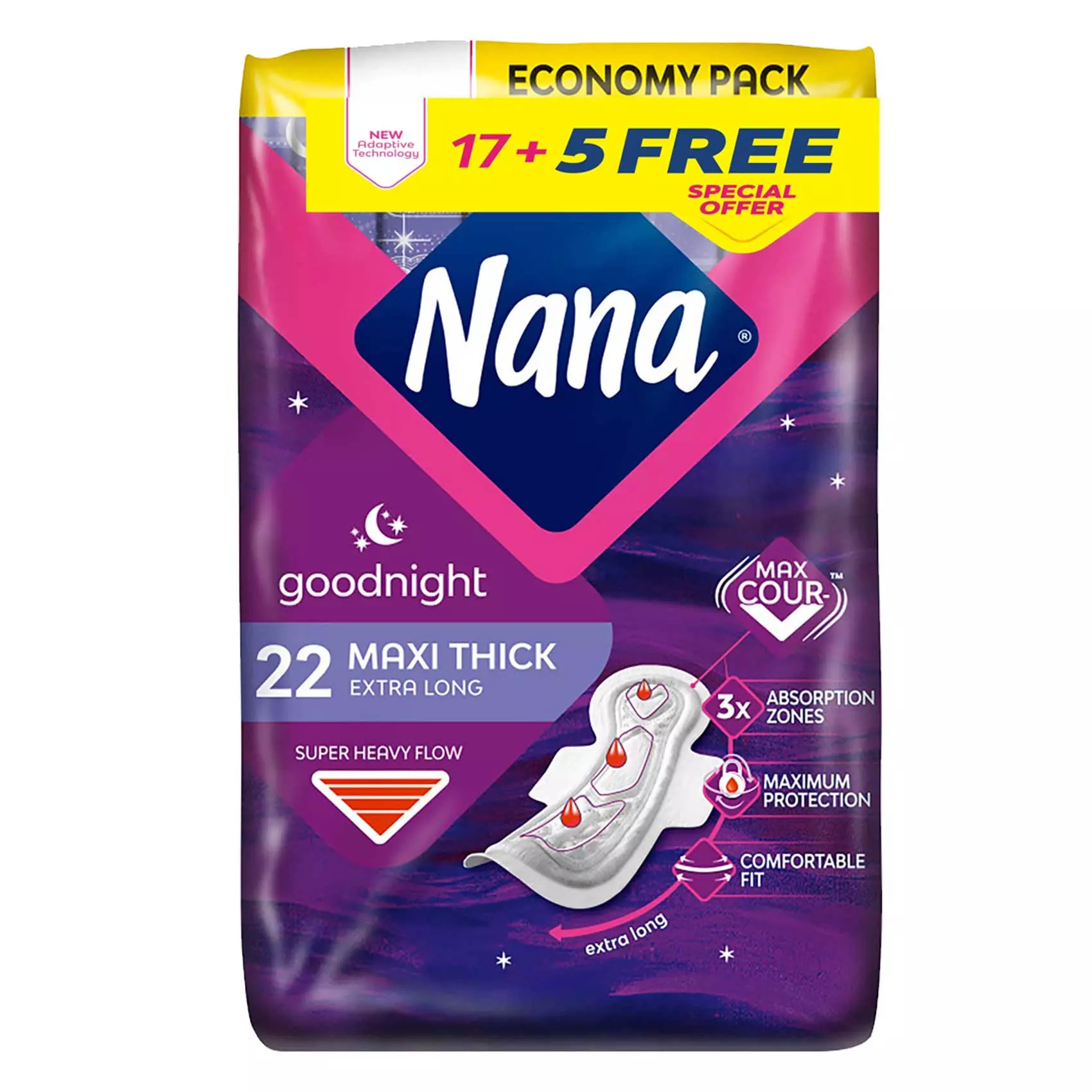 NANA MAXI THICK GOODNIGHT 17+5 FREE