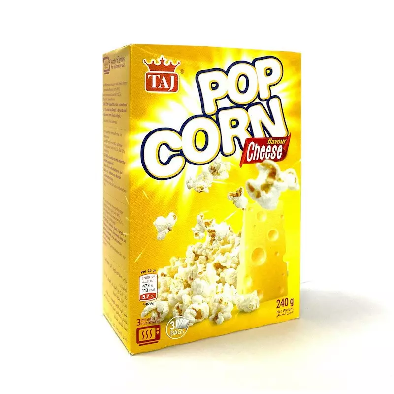 TAJ POPCORN CHEESE MICROWAVE 240G